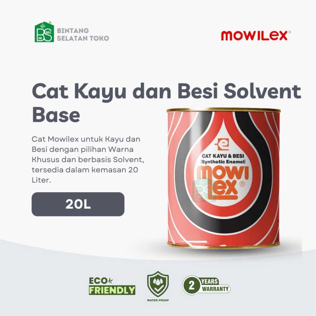 CAT KAYU DAN BESI MOWILEX / Solvent Base / ISI 20 LITER