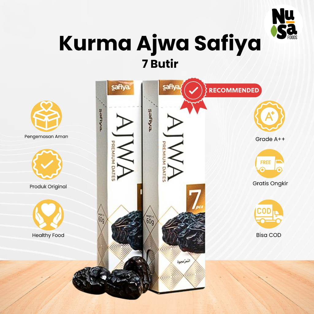

Kurma Ajwa Kemasan 7 butir Kurma Nabi Asli Madinah Oleh Oleh Haji Umroh