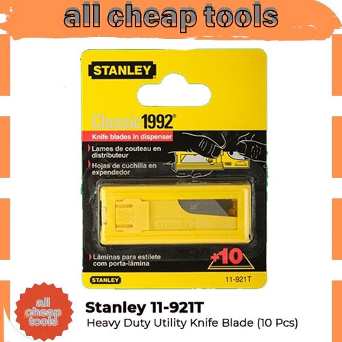 

Mata Pisau Cutter 10Pcs 11-921T-22 Stanley Classic Utility Blades Act