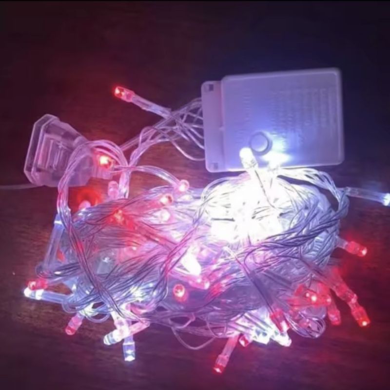 lampu Tumbler 10meter/lampu tumbler merah putih 10meter/lampu agustusan merah putih/lampu hias LED t