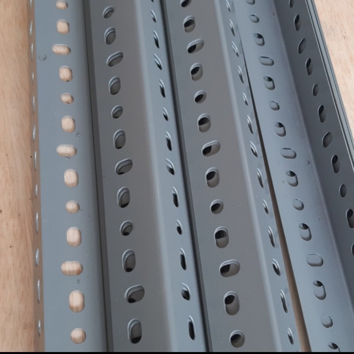 Siku Lubang / Besi Siku Lubang / Plat Siku Lobang Abu-Abu ,Tebel 1,2mm 1,6mm 2mm