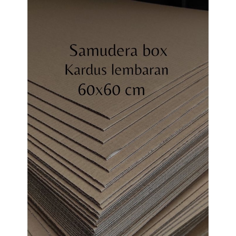 

kardus karton lembaran uk 60x60... cm ST SINGGLE WALL POLOS