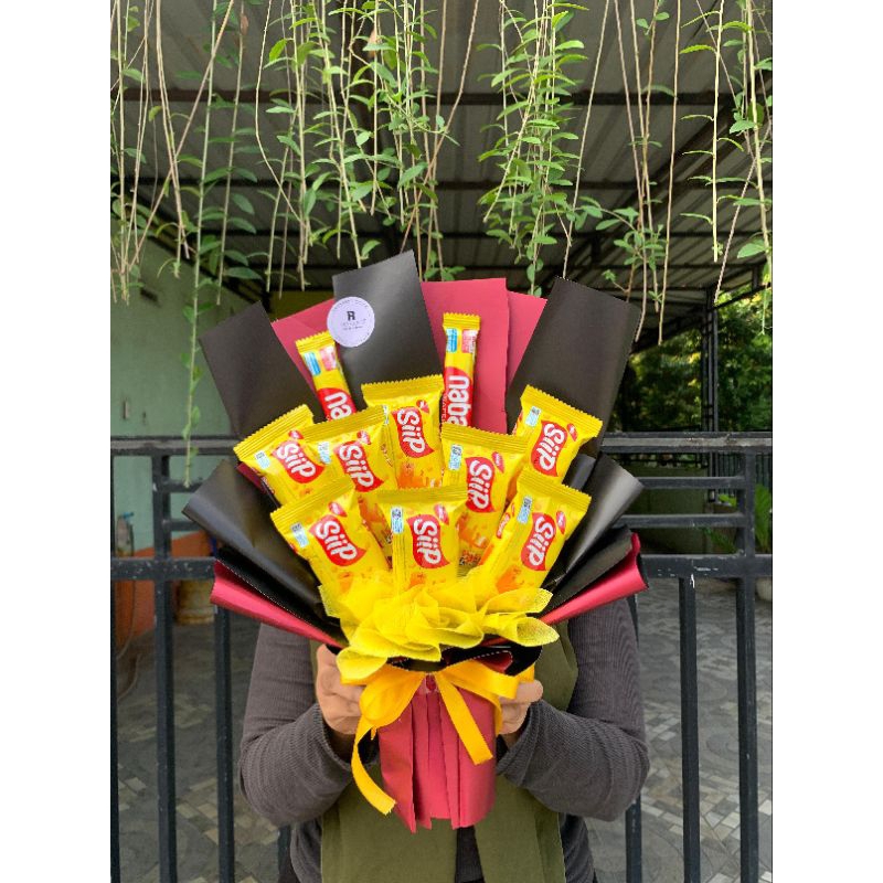 

(ready siap kirim) buket snack nabati&sip