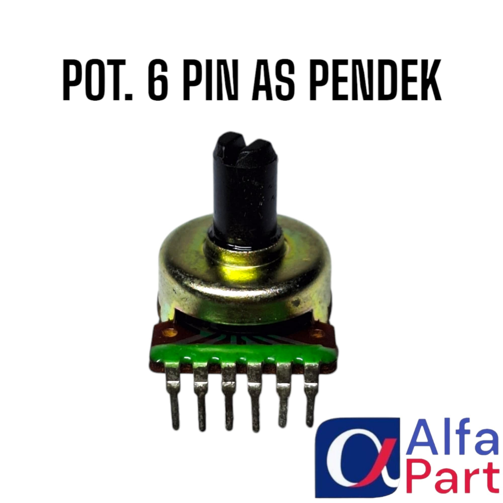 POTENSIO 6 PIN AS PENDEK POTENSIO SPEAKER AKTIF POLYTRON