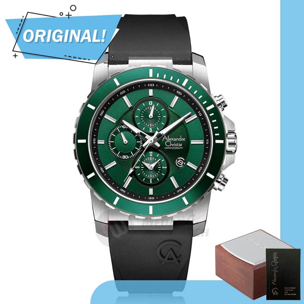 Jam Tangan Pria Analog Alexandre Christie 6141MC AC6141 AC 6141 MC 6141 MCRSSDN Original Garansi Res
