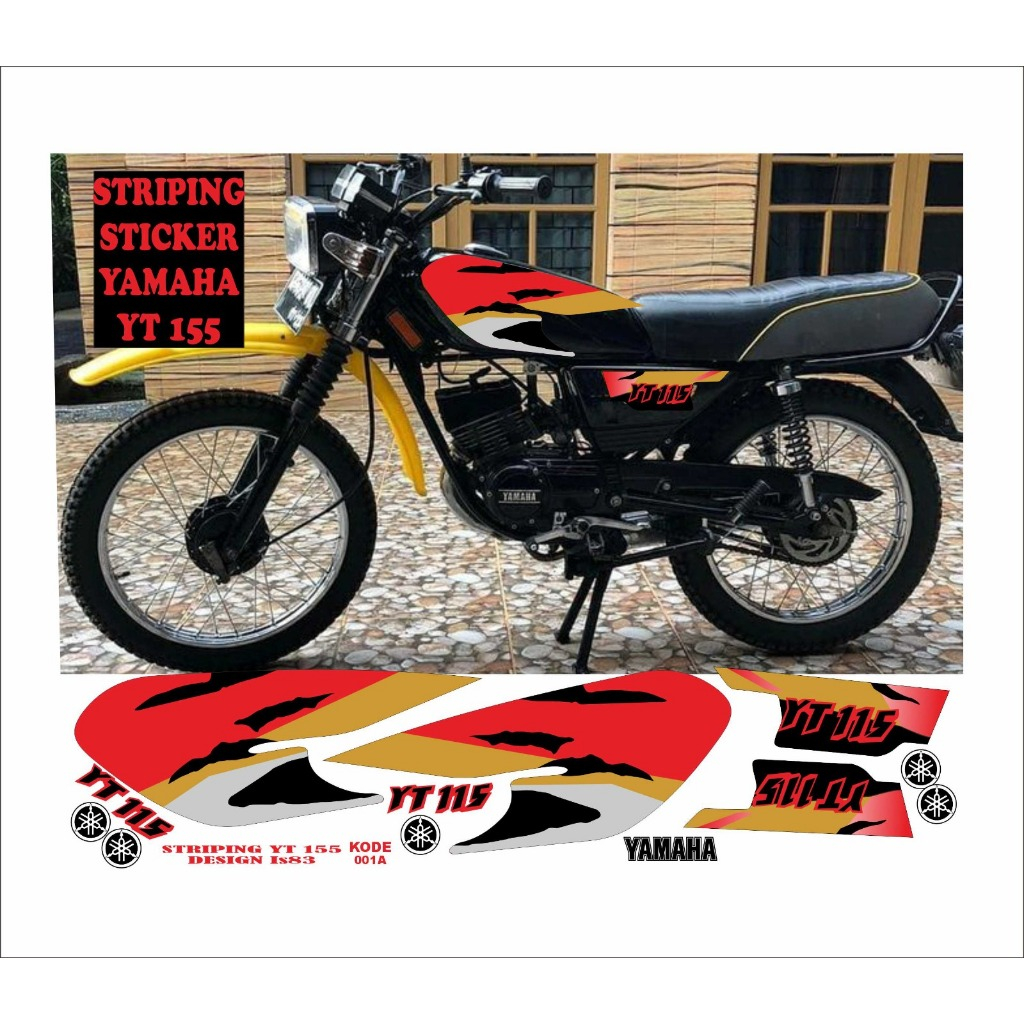 Sticker Striping Variasi Motor Yamaha YT 155