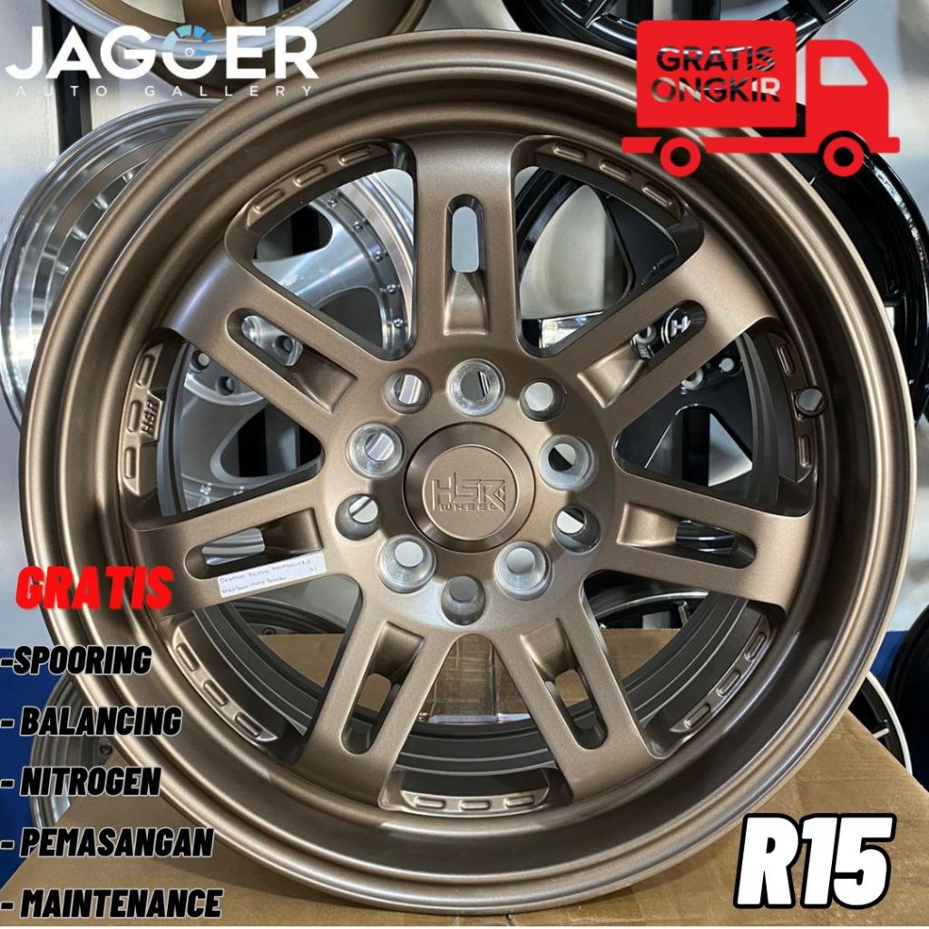 Velg HSR DAIMON R15 Baut 5 innova, sienta, veloz/xenia