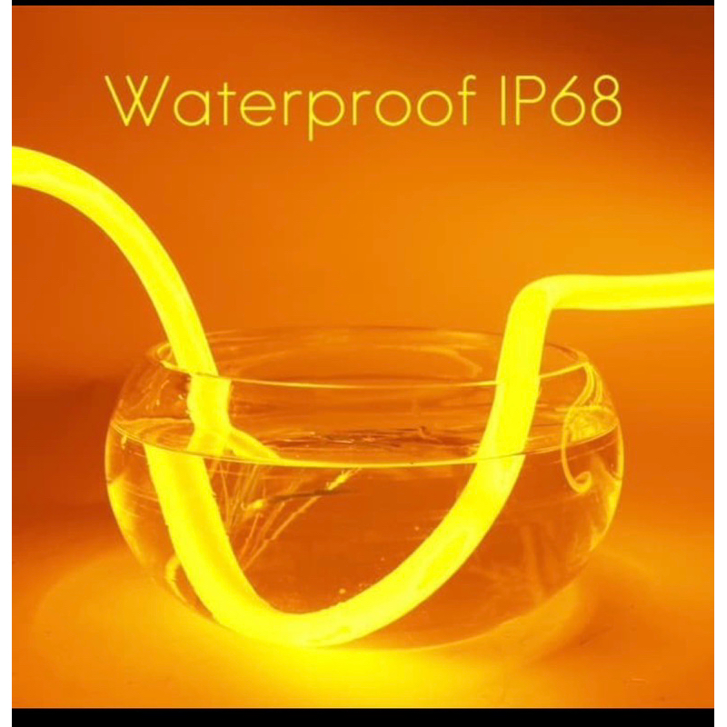 Lampu Selang led Neonflex neon flex 220V bulat 360 degree 1 roll 100M Free 5 Colokan Outdoor