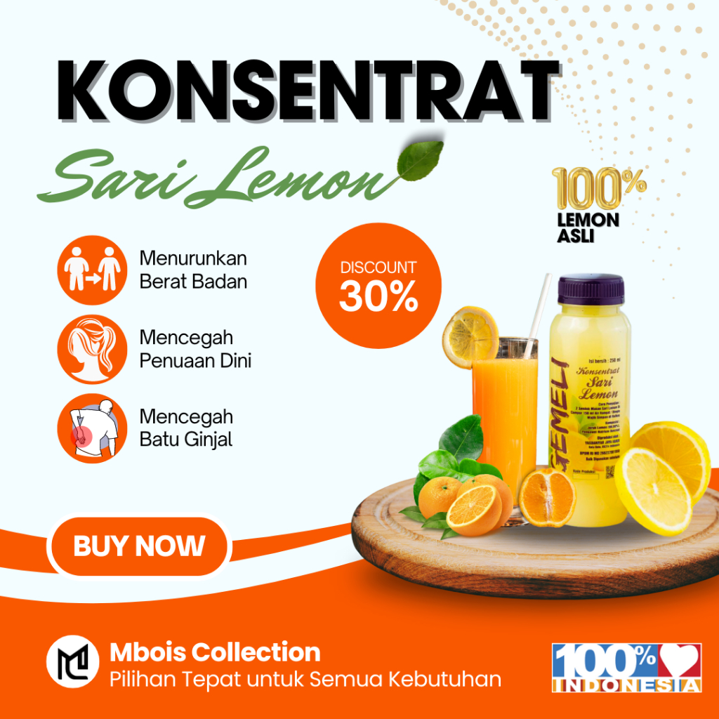 

Sari Lemon Murni Asli Lemovita - Fresh California - Jus Air Lemon Pure untuk Diet Detox - BPOM 250ml