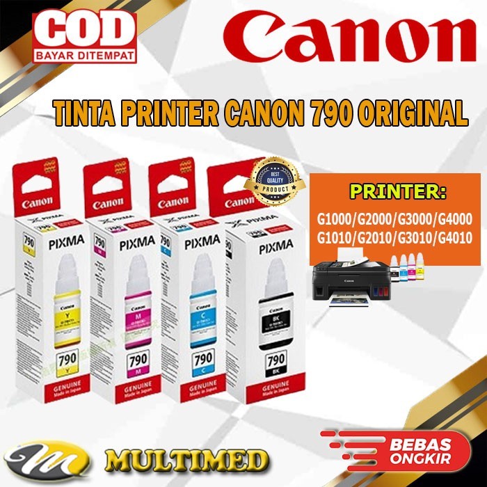 Tinta Canon 790 Pixma G1000 G2000 G3000 Original