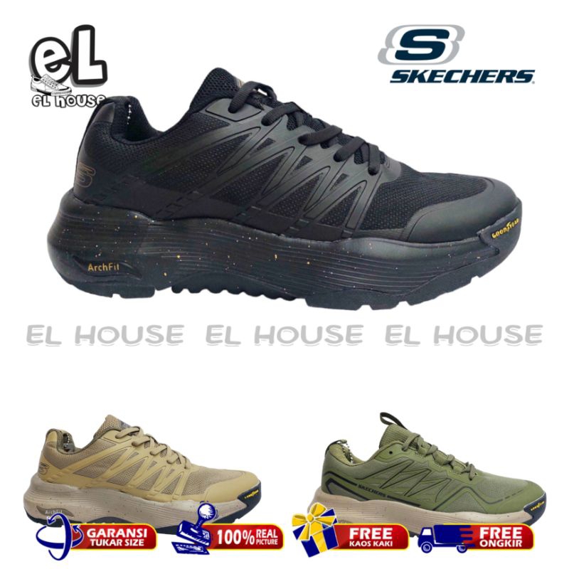 SKECHERS ARCH FIT TRAIL/SEPATU SKECHERS PRIA/SEPATU TALI PRIA/MURAH/ORIGINAL