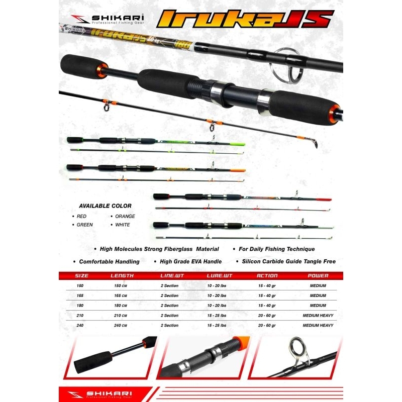 JORAN FIBER LRUKA JAPAN STYLE 150 165 180 210 240