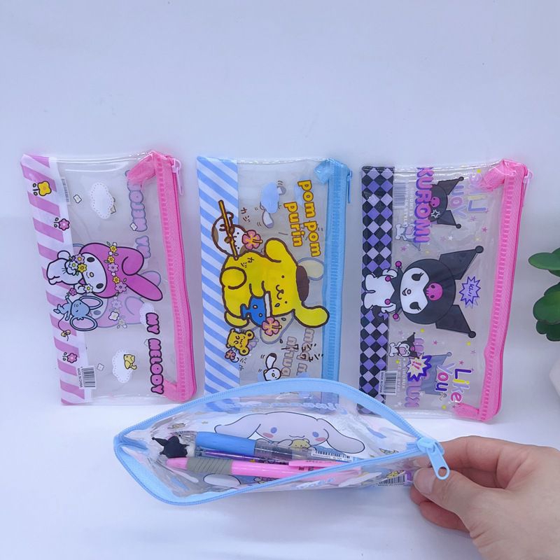 

[PREMIUM] Tempat Pensil PVC Transparant Waterproof Motif Sanrio / Tempat Pensil A6 Motif Sanrio