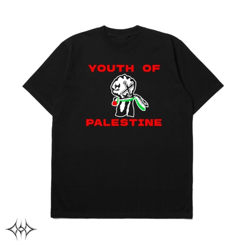 tshirt kaos YOUTH OF TODAY BOOTLEG YOUTH OF PALESTINE FANMADE Custom palestina skena tiktok merch