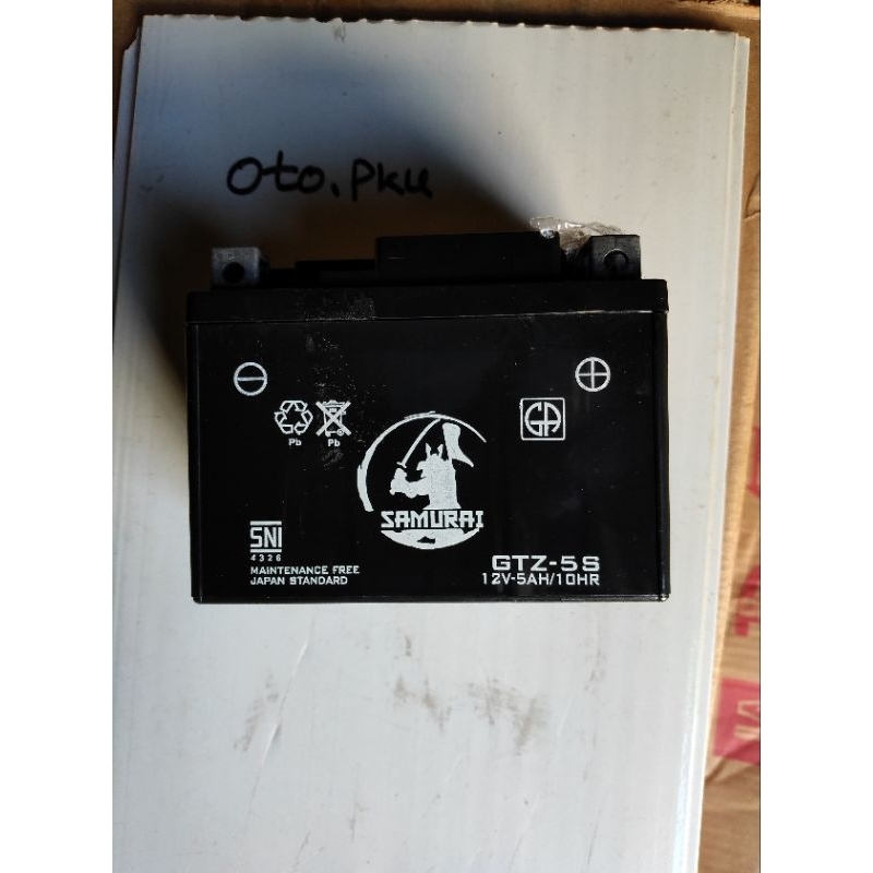 Aki Baterai SAMURAI kering siap pasang Cocok untuk motor injeksi dan karburator  Beat Vario spacy Sc