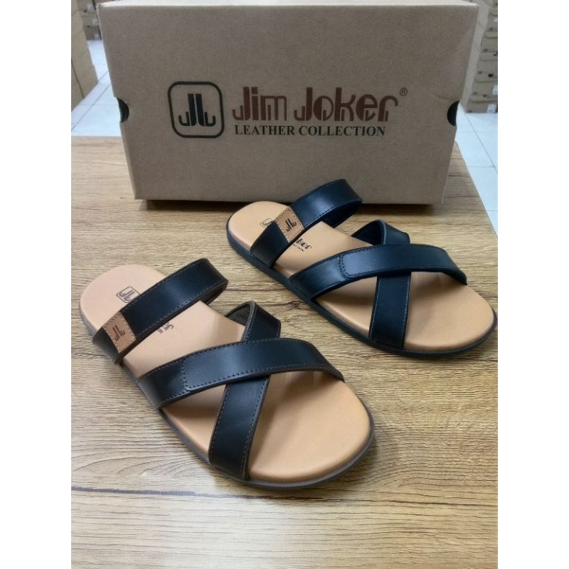 Sandal Kulit Pria Jim Joker | Sandal Slide Pria Jim Joker | Sandal Jim Joker Beat 3S