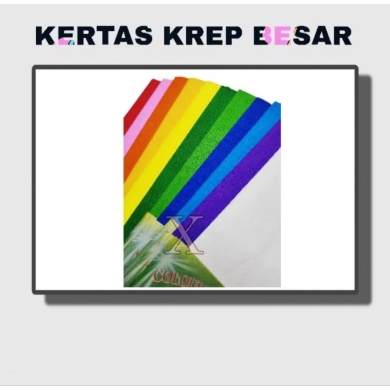 

KERTAS KREP WARNA | Kertas Tissue | Kertas Krep Potong | Kertas Dekorasi