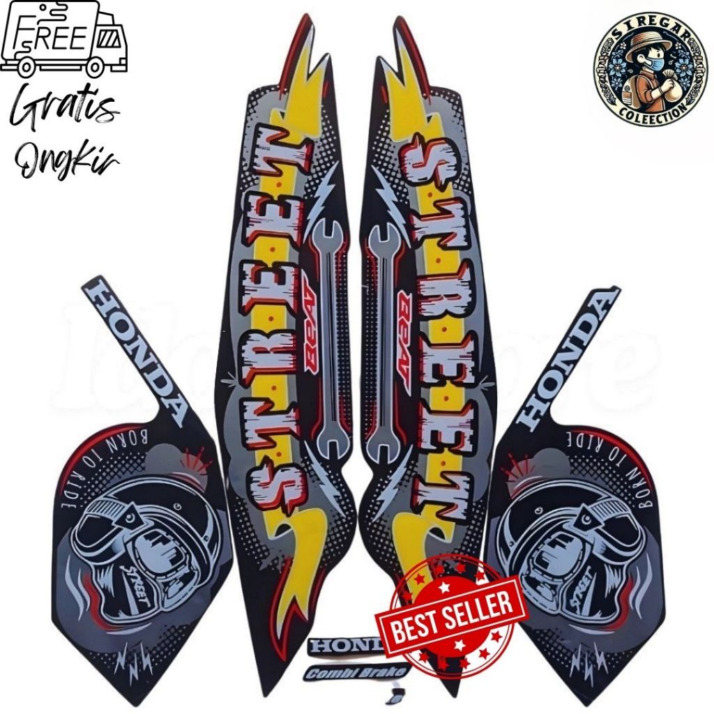 Stiker Striping Honda Beat Street 2023- List Stiker Standar Beat Street 2023