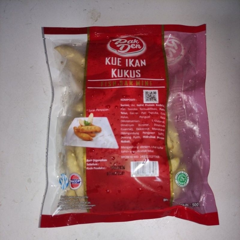 

PAK DEN Kue Ikan Kukus Fish Bar Mini 500g