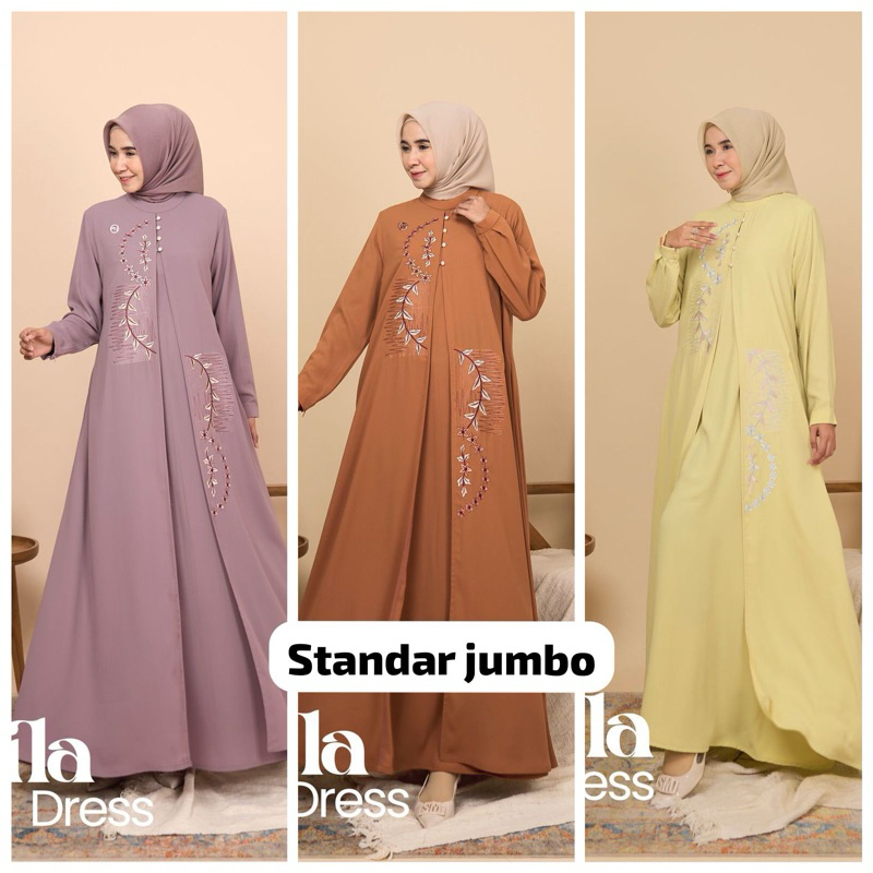 DALILA  Dress Gamis MAREVi Standar Jumbo Original Cantik Elegant / Butik Aceh Setia Budi cocok Pesta