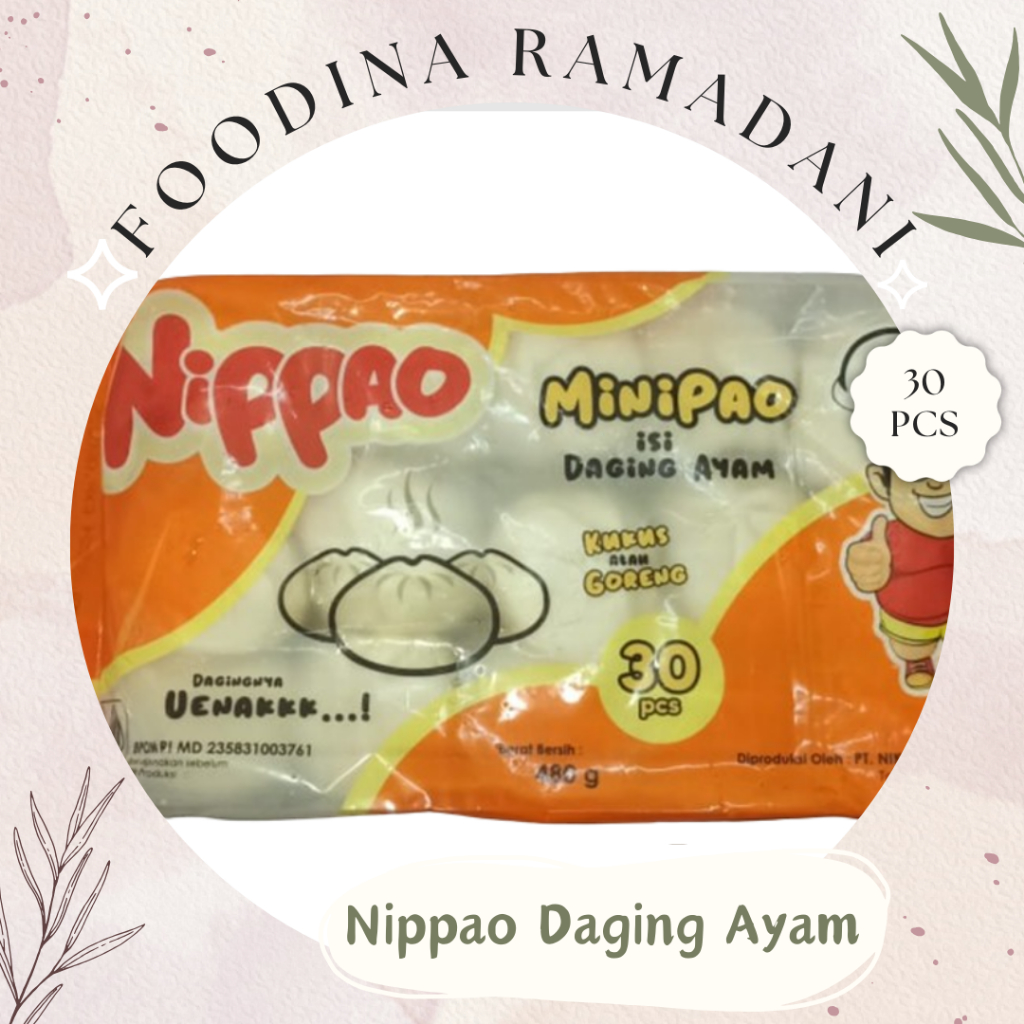 

NIPPAO Isi Daging Ayam - Halal MiniPao Fresh [ Isi 30 Pcs ] Harga Per PACK