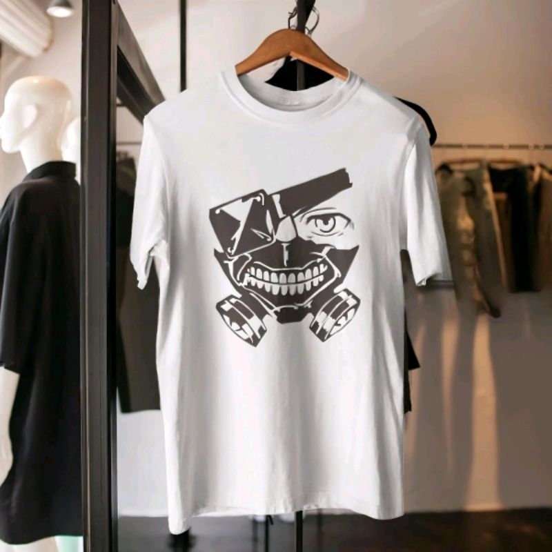 Kaos Pria Distro Original Anime Tokyo Ghoul Premium 100% Combed 24s - M L XL XXL
