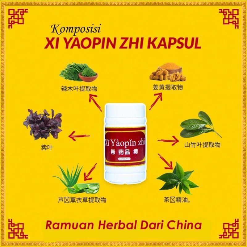XI YAOPIN ZHI ( KAPSUL ) ATASI WASIR DENGAN CEPAT DAN AMAN | HERBAL XI YAOPIN ZHI ASLI ORIGINAL OBAT