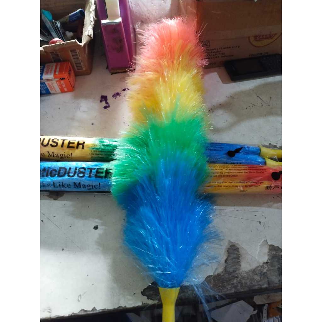 Kemoceng Tali Rafia Plastik / Kemoceng Warna warni