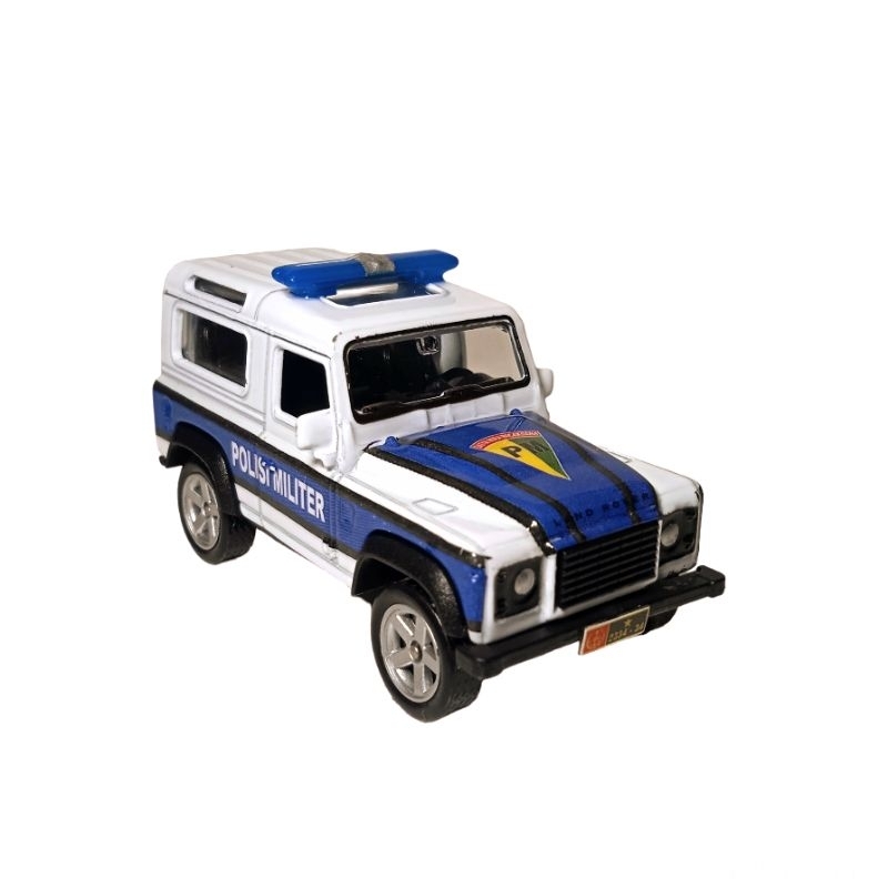 DIECAST SKALA 1/64 LAND ROVER DEFENDER CUSTOM POLISI POMAS