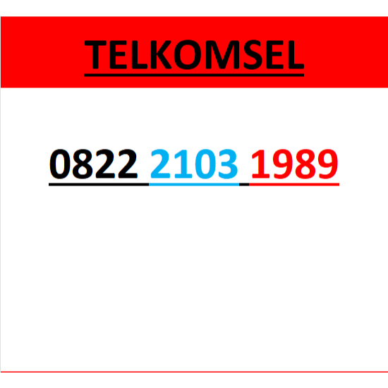 Nomor cantik telkomsel simpati 4g 5g seri tahun 1989 r600