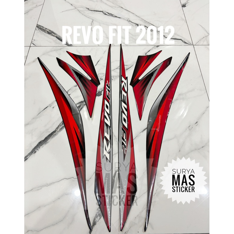 striping honda revo fit 2012 les bodi motor