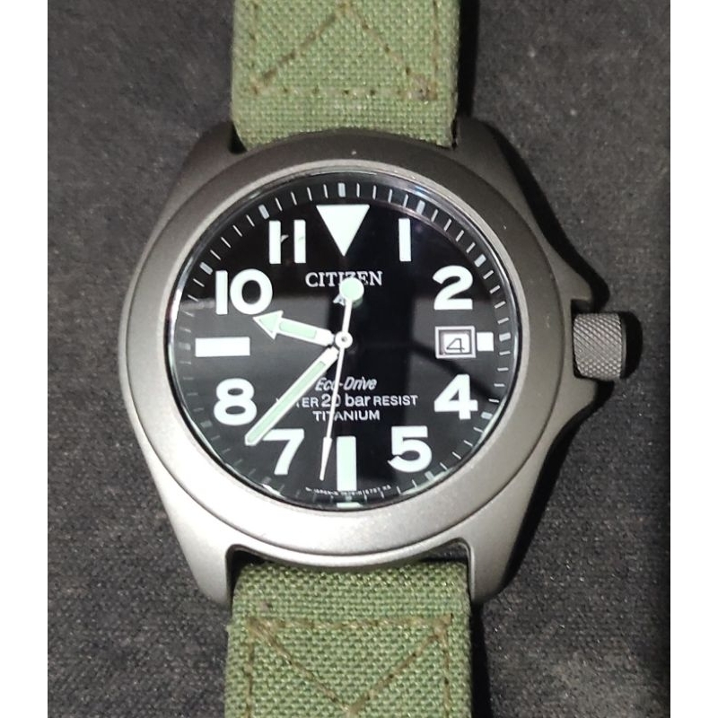 Citizen Eco-Drive Promaster Titanium7828-H09971 RAY MEARS NHK