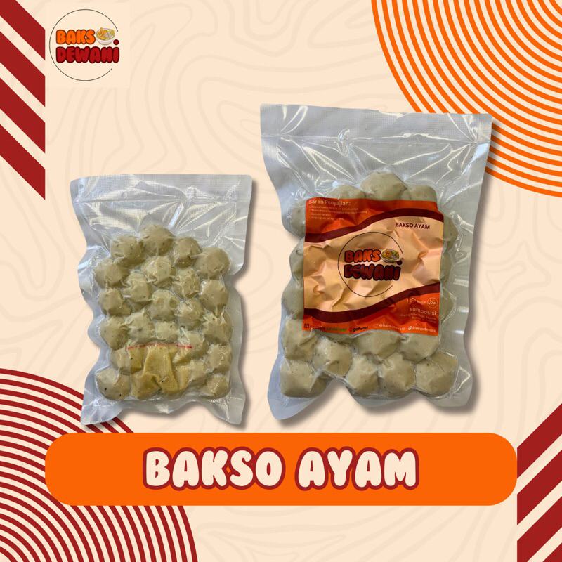 

Bakso Ayam (25pcs) + GRATIS BUMBU KUAH