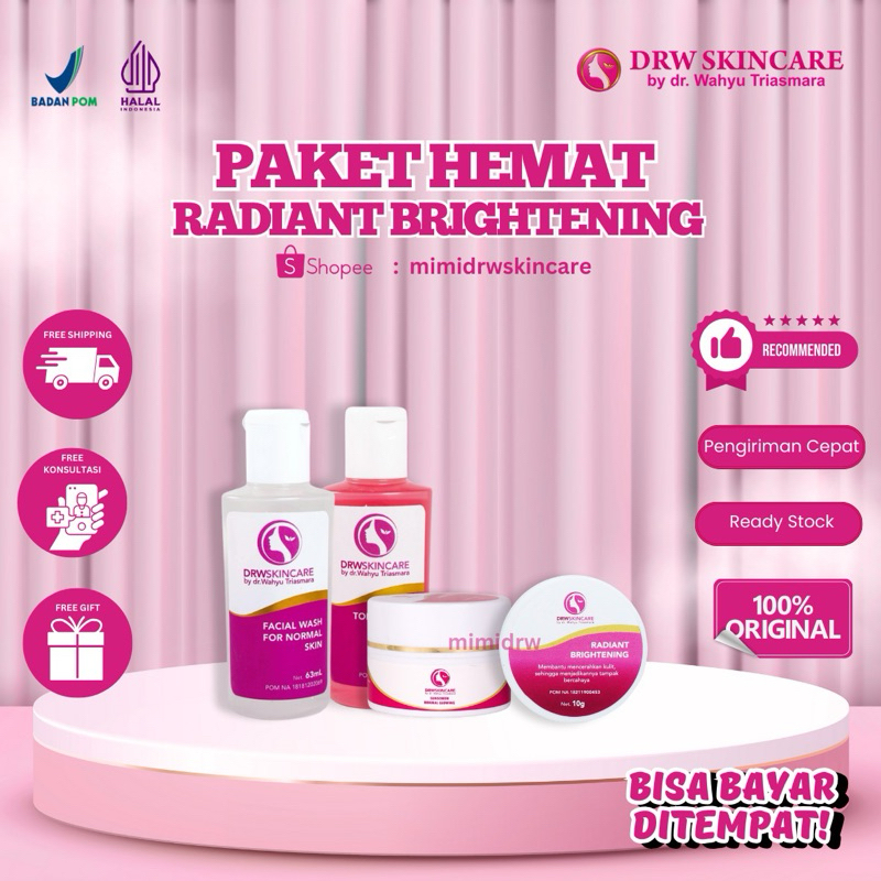 DRW SKINCARE Produk 100% Original BPOM Paket Hemat Radiant Drw Skincare