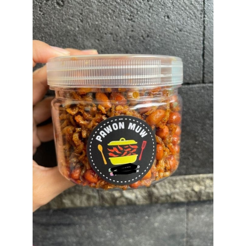 

Promo 7.7 Teri kacang balado lauk kering praktis siap saji pedas manis asin gurih Pawon Muw