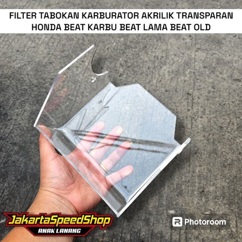 Filter tabokan karbu akrilik transparan honda beat karbu beat lama beat old scoopy karbu tebal 3 mil