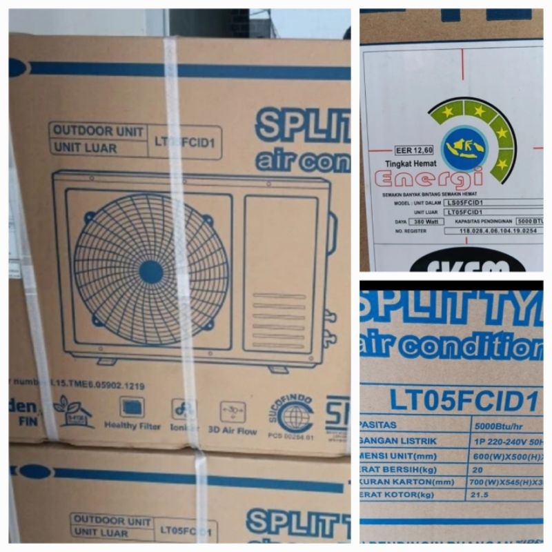 Outdoor AC Teco 1/2PK LT05FCID1 Unit Autdoor Baru Tanpa Indoor