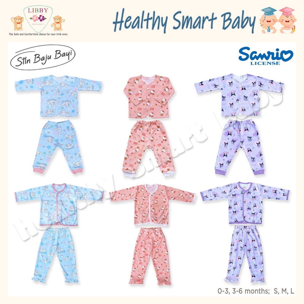 Libby Sanrio | Baju Bayi Libby | Setelan Bayi Panjang