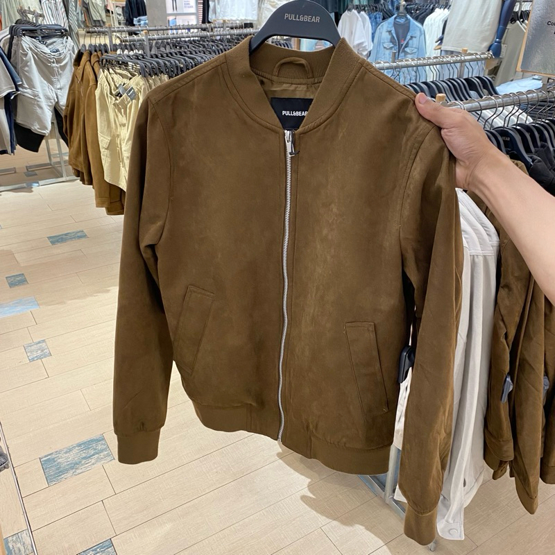 Jastip. Jacket Suede Pull&Bear (Man)