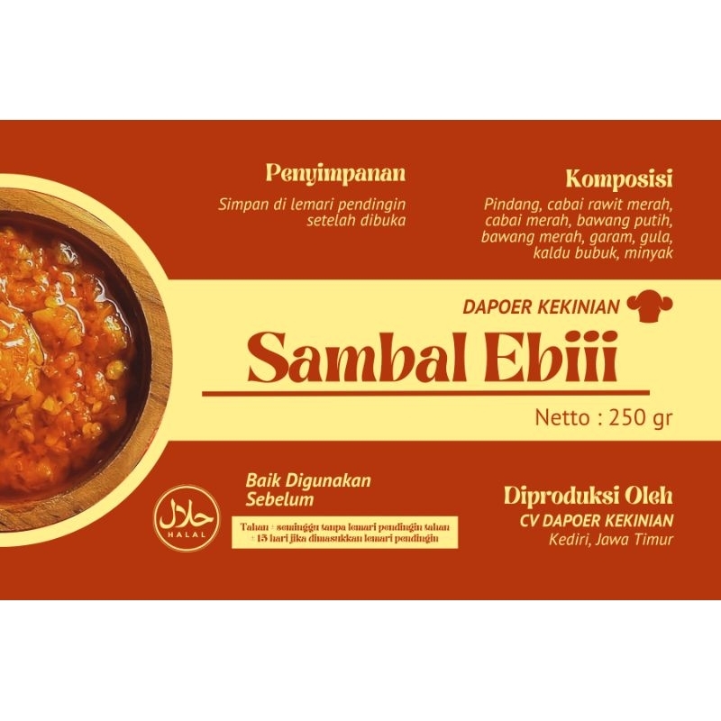 

Open PO sambal ebii