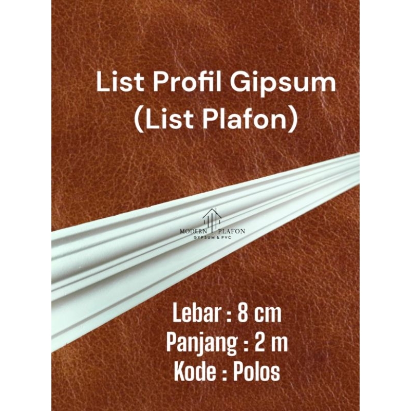 Lis List gypsum gipsum motif polos kiki 8 cm / List profil gypsum plafon