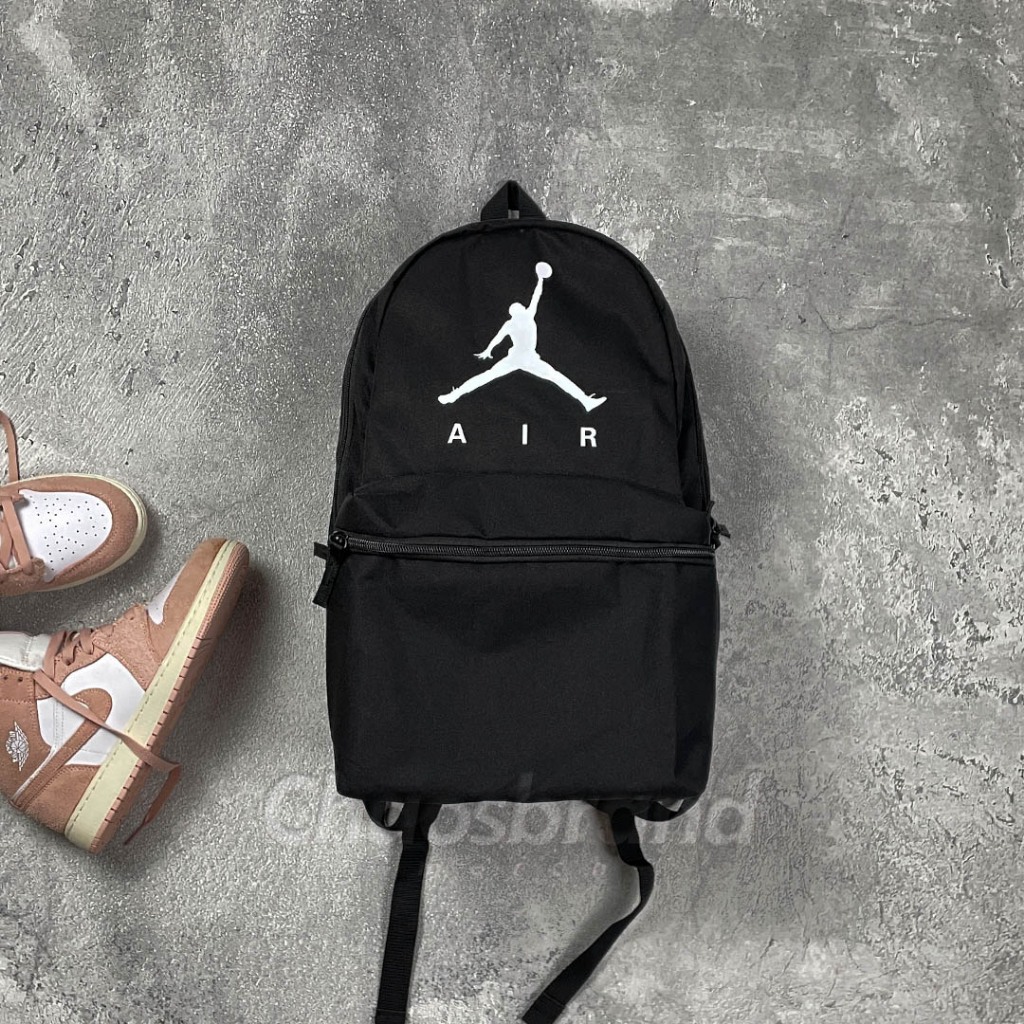 NK AIR JORDAN Backpack Travel Rucksack Sports - Black Tas Ransel Original