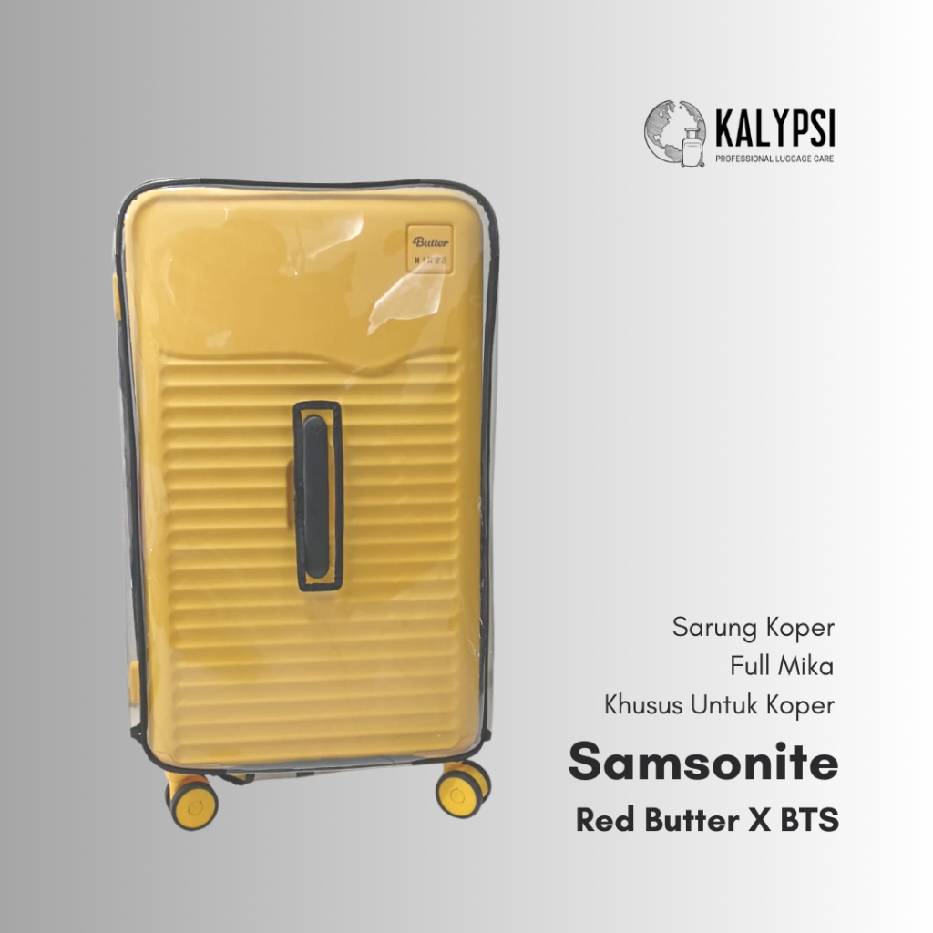 Sarung Koper Cover Full mika untuk Samsonite x BTS Butter Special Edition