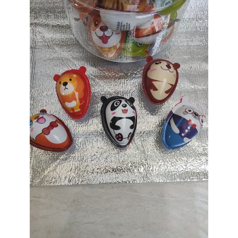 

RB22 chocolate biscuit animal eggs 1 toples isi 60 pcs