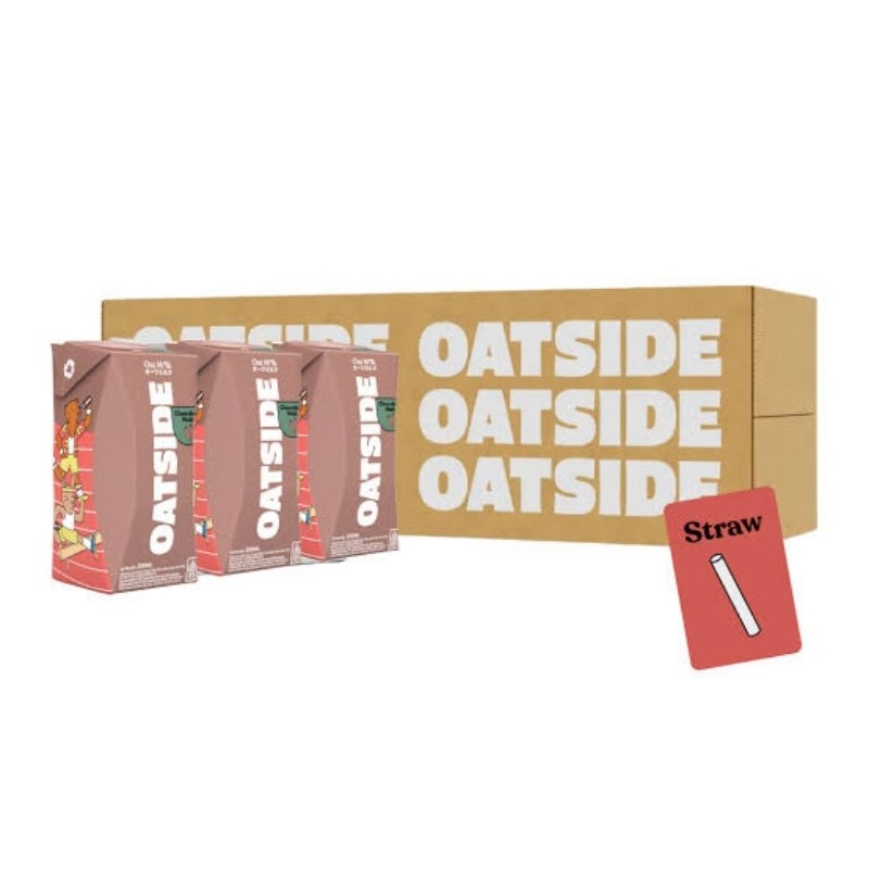 

OATSIDE Mini dengan straw sedotan Chocolate Malt 200ml 1dus 24pcs