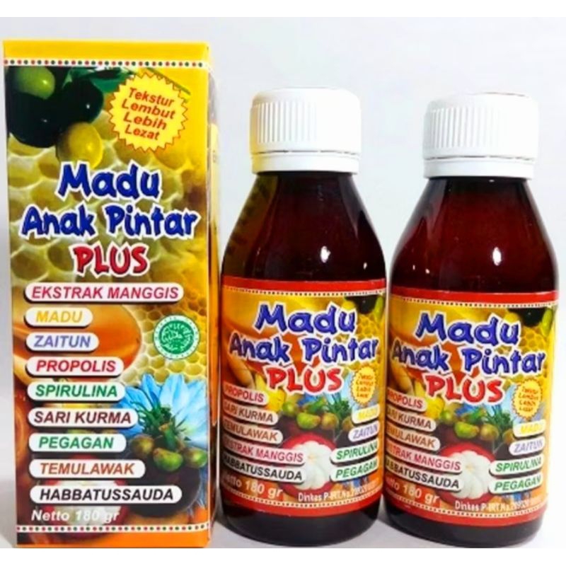 

MADU ANAK PINTAR PLUS(menambah kecerdasan otak pada anak)180ml