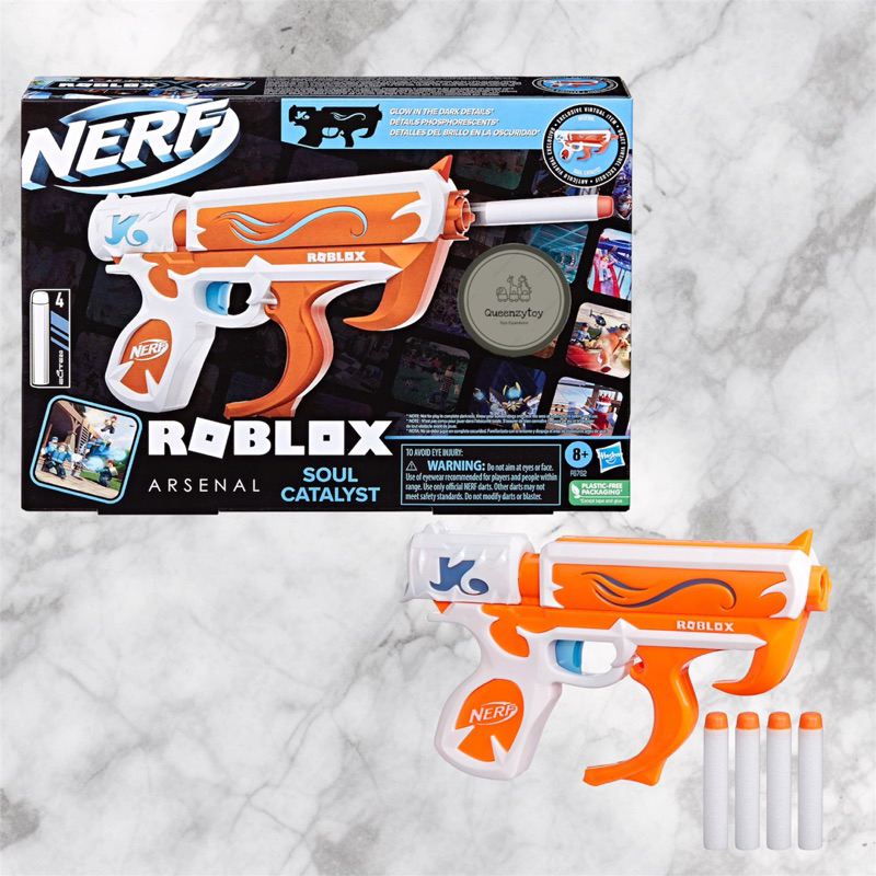 Nerf Roblox Arsenal - Soul Catalyst Dart Blaster, Includes Code to Redeem Exclusive Virtual Item, 4 