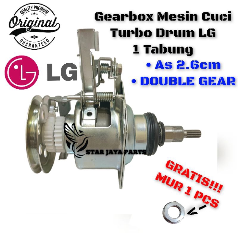 [LG WF-T750TS] Gearbox Mesin Cuci LG Turbo Drum Top Loading 1 Tabung WF-T750TS GRATIS MUR