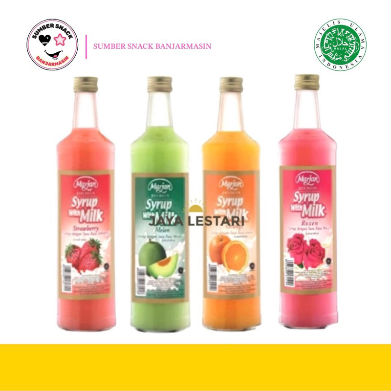 

Marjan Syrup With Milk (4 Varian Rasa) (460ml)