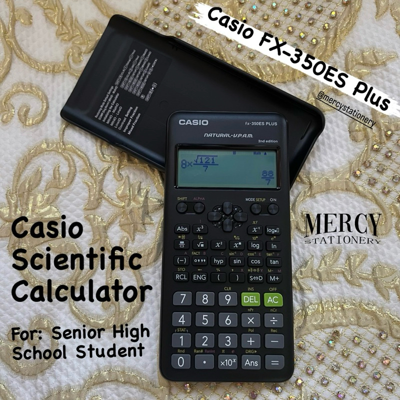 

Kalkulator Casio Scientific FX-350ES Plus Saintifik Calcultor SMA Kuliah FX350ES